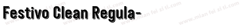 Festivo Clean Regula字体转换